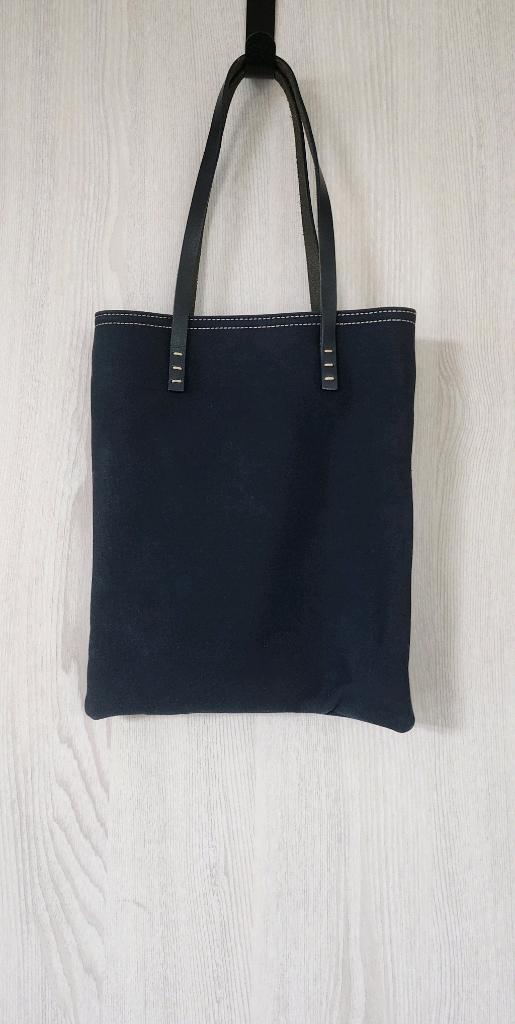 FENDI 펜디 캔버스 레더 토트 백--3