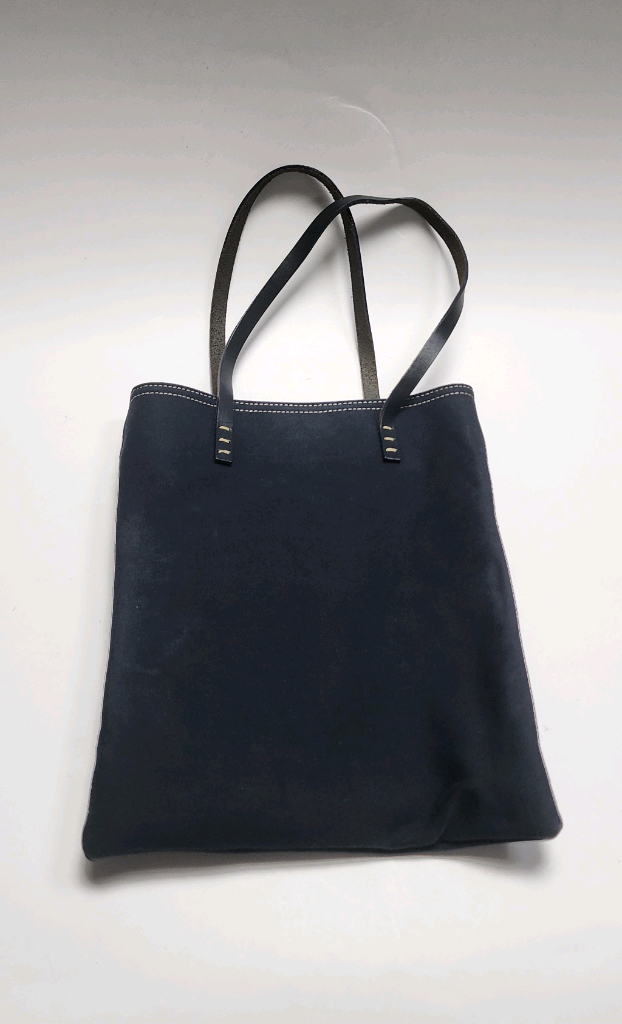 FENDI 펜디 캔버스 레더 토트 백--4