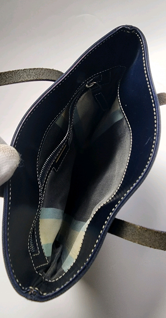 FENDI 펜디 캔버스 레더 토트 백--6