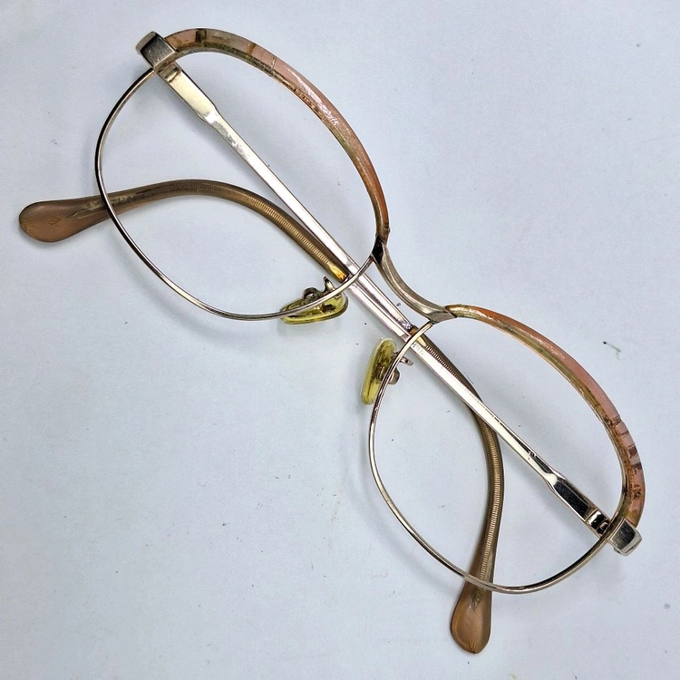 80s 일본 빈티지/ 브로우라인 여성용 하금테 안경테 50mm 하우스 브랜드 이미지