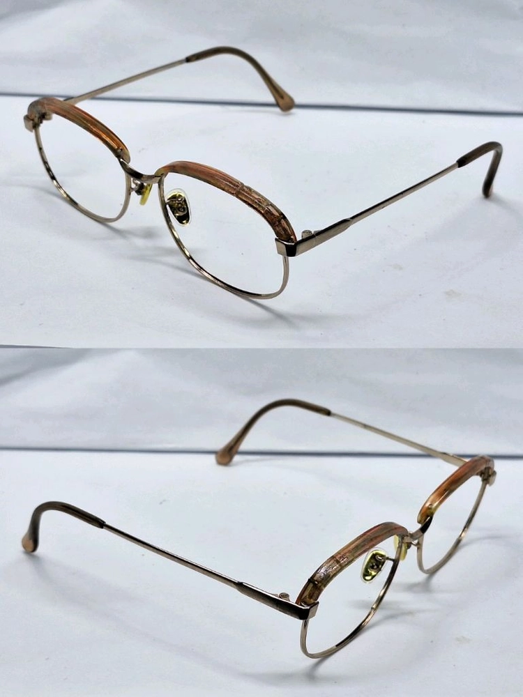 80s 일본 빈티지/ 브로우라인 여성용 하금테 안경테 50mm 하우스 브랜드 이미지