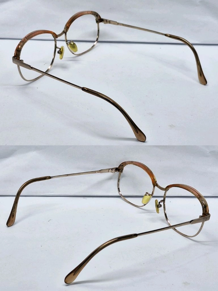 80s 일본 빈티지/ 브로우라인 여성용 하금테 안경테 50mm 하우스 브랜드 이미지