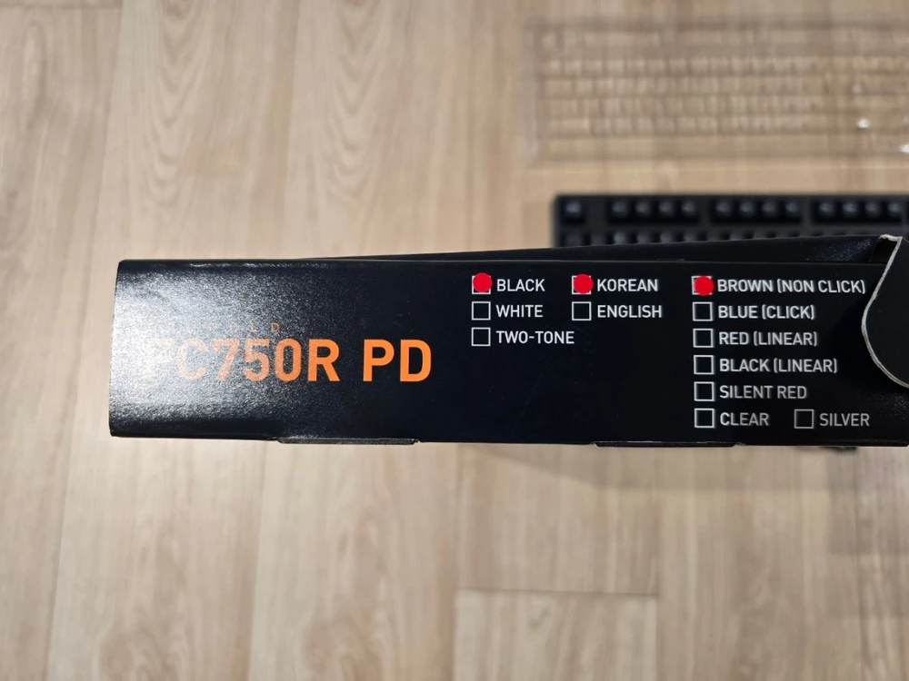 레오폴드 FC750R 블랙 갈축 키보드 판매합니다.(5만원) 이미지