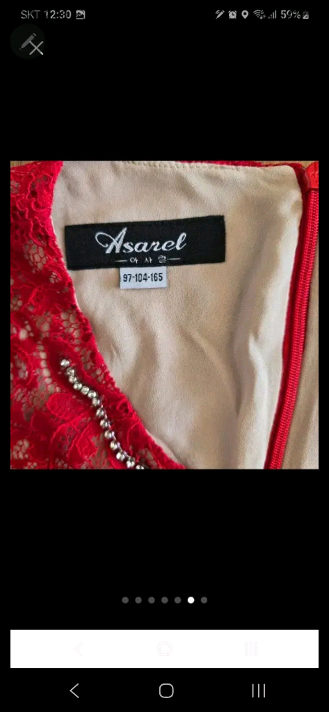 66~보통 77) 미착용새옷/아사렐 원피스--5