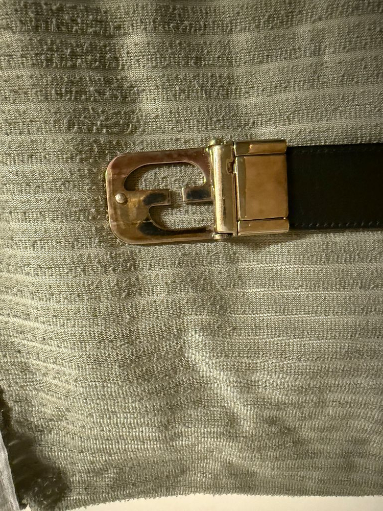 구찌은장벨트--1