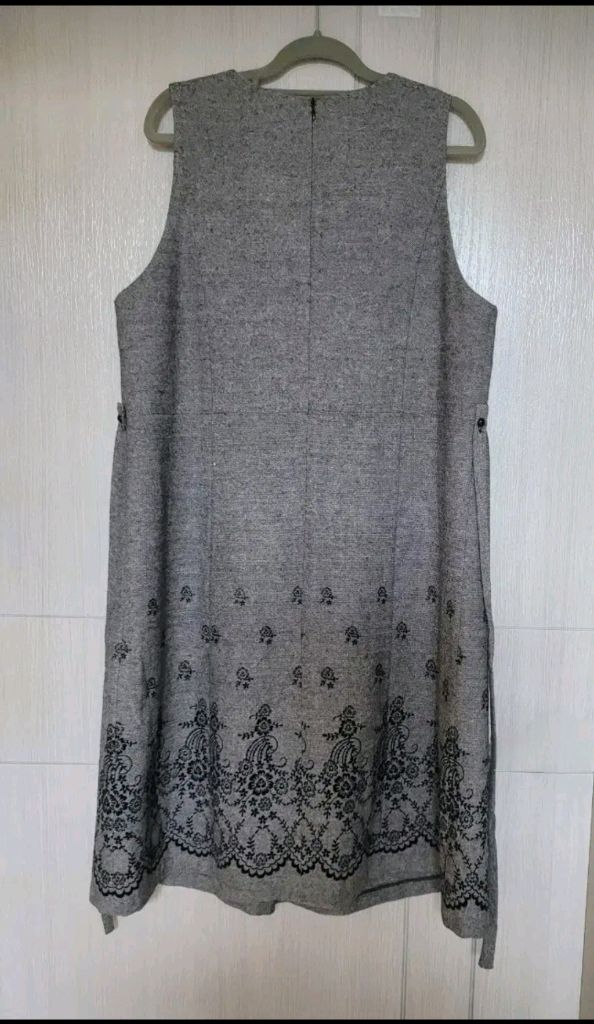 77) 새옷/PRENATAL 쁘레나탈 모직혼방 자수원피스--1