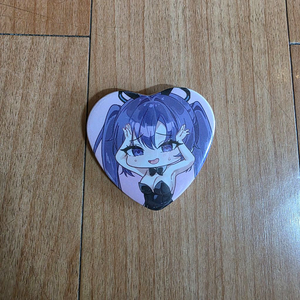 블루 아카이브 유우카 바니걸 하트 캔뱃지 이미지