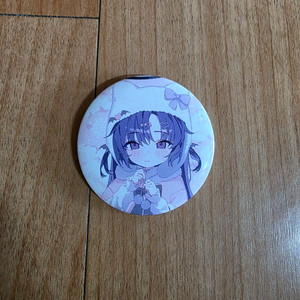 블루 아카이브 어린이 유우카 겨울 고양이 캔뱃지 이미지