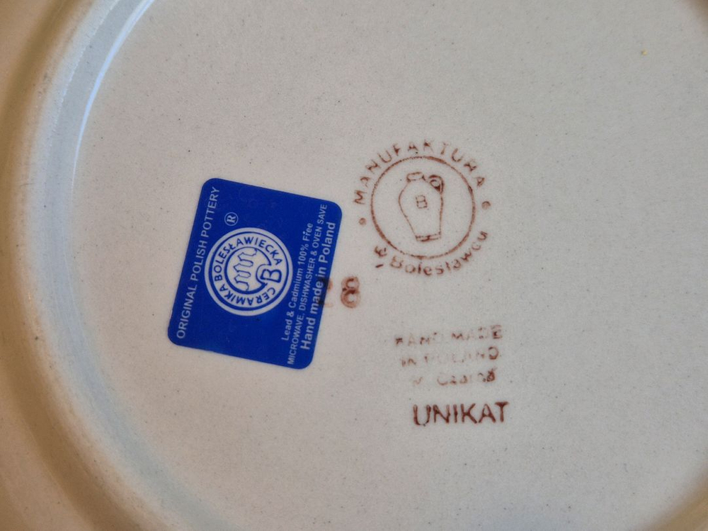 폴란드 우니카트 파스타 접시--4