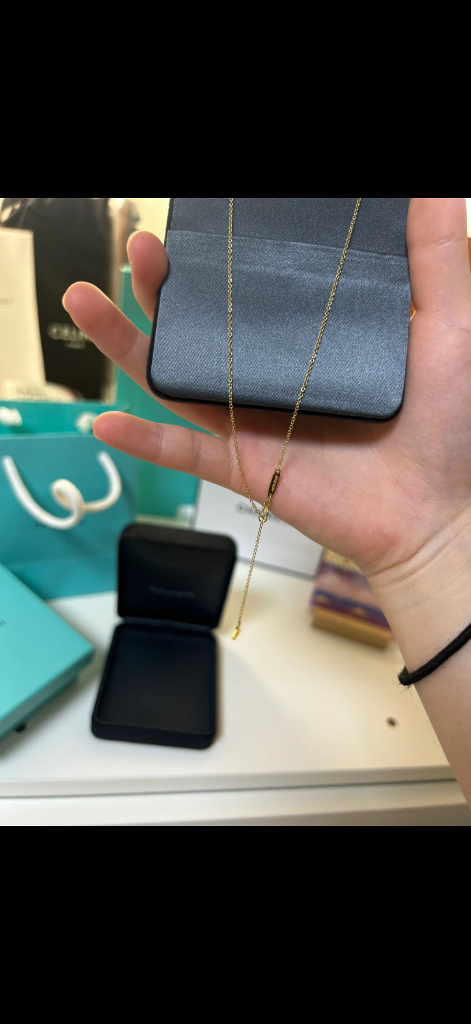 티파니 스마일 다이아 목걸이 (체인연장 ㅇ) 이미지