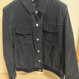 A.P.C 아페세 크롭 코듀로이 트러커 자켓 블랙 L