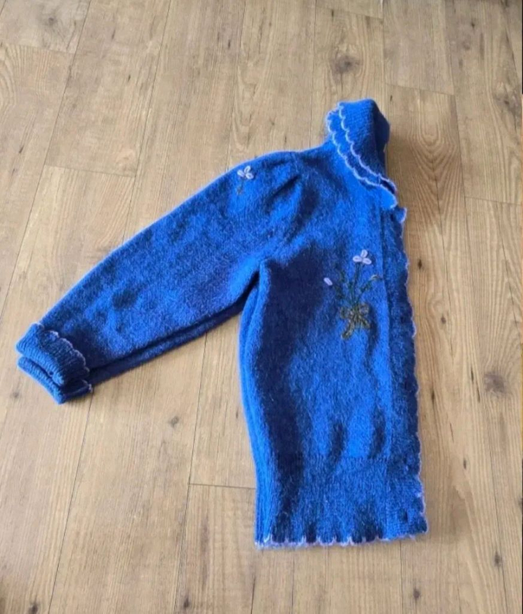 77~88) 아주 따뜻한 앙고라 자수 겨울 가디건--4