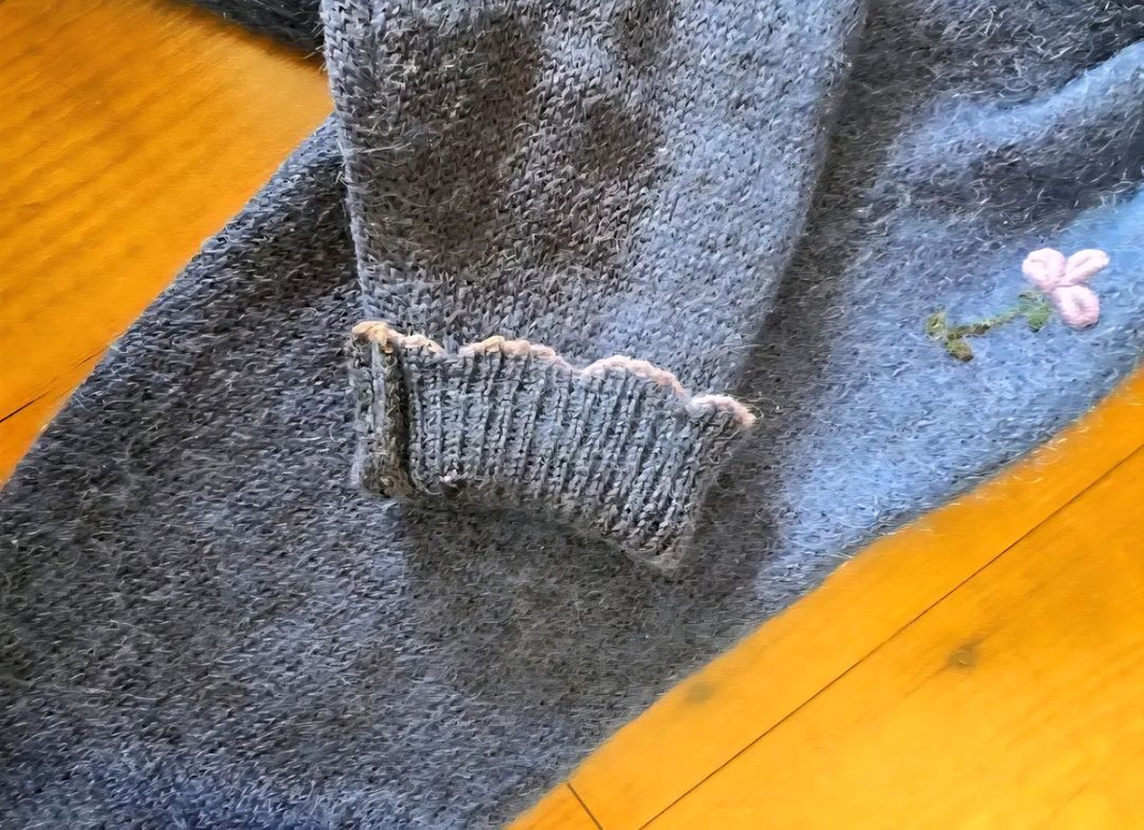 77~88) 아주 따뜻한 앙고라 자수 겨울 가디건--6