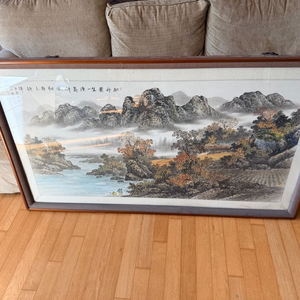 [대작/원화] 목정 문운식 화백 산수화 (80호 사이즈, 국전 심사위원) 판매합니다.