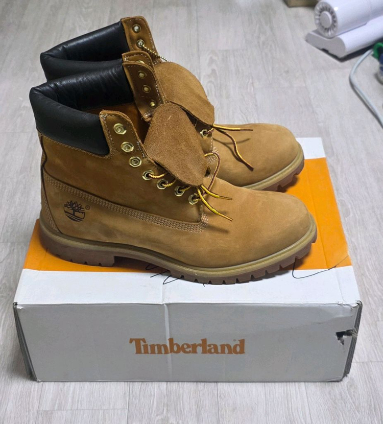 팀버랜드 6인치 프리미엄 워터프루프 누벅부츠(285)--2