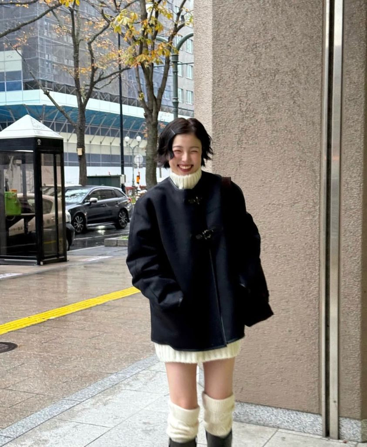 오브네어 클래식 버클 무스탕 자켓 새상품--3