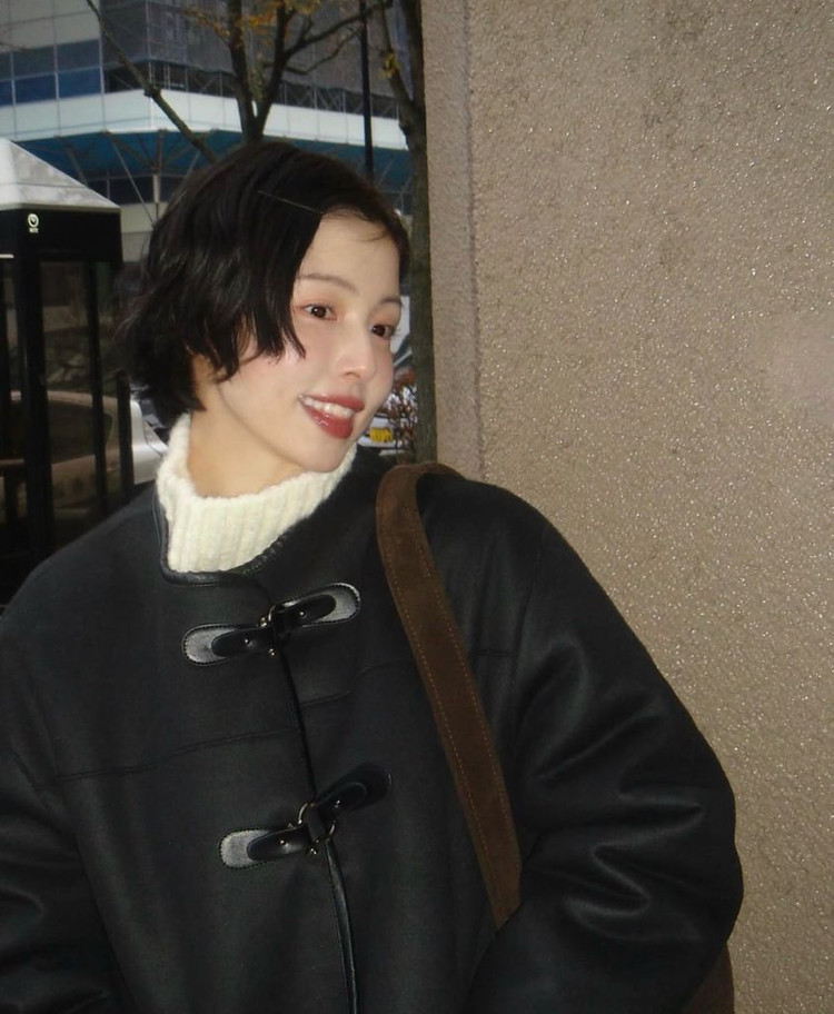 오브네어 클래식 버클 무스탕 자켓 새상품--4