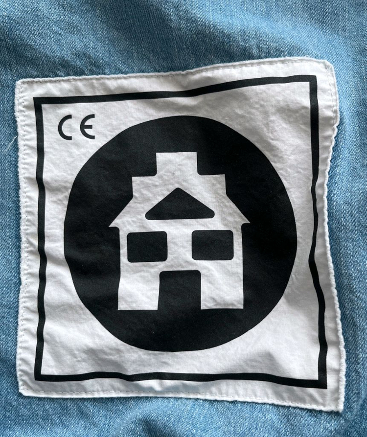 카브엠트 블리치드 데님 하프 집 자켓 사이즈 L 이미지