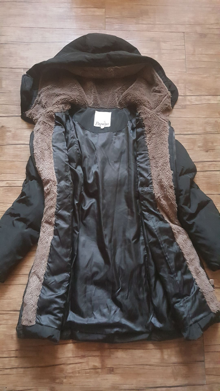 여성55 66패딩 SJ WANI 와니 덕다운 오리털 투톤 퍼 후드 점퍼 롱패딩--7