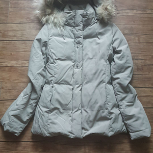 여성 66 숏패딩 덕다운 후드패딩 안지크ANSICH