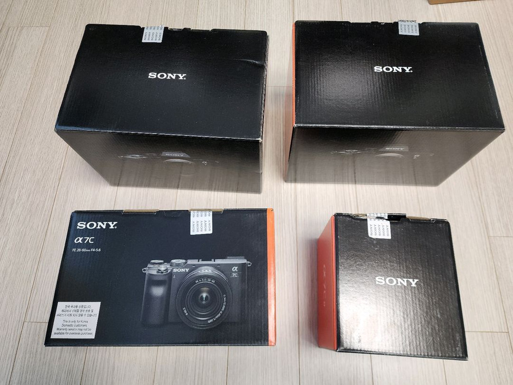 소니 카메라, 렌즈들 빈박스, 렌즈 파우치 판매합니다--1