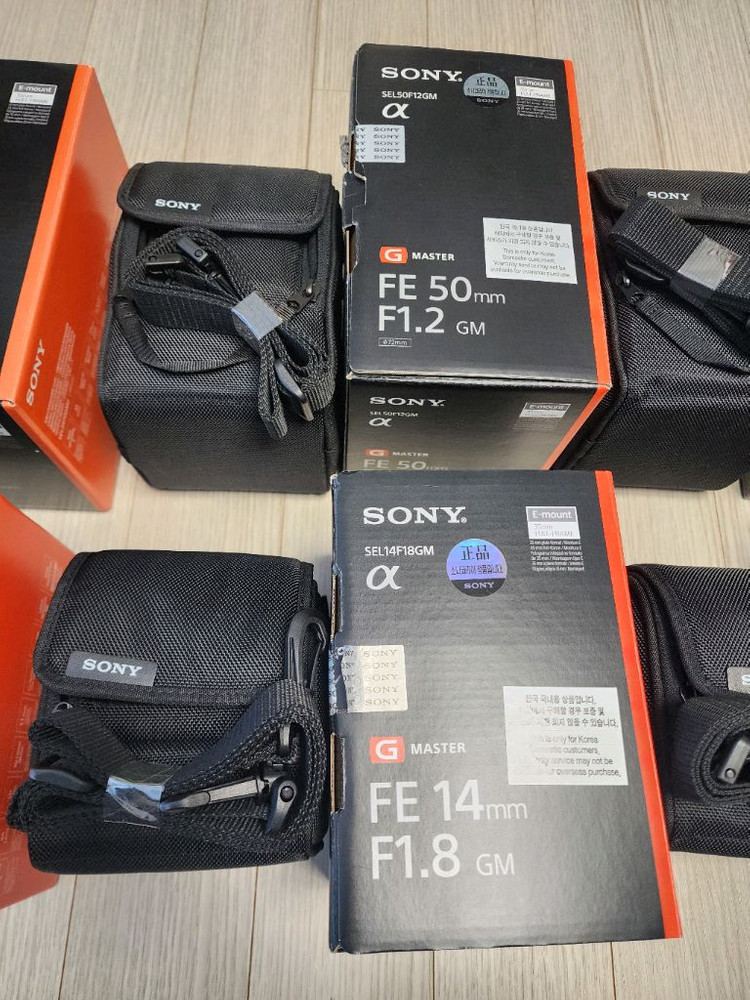 소니 카메라, 렌즈들 빈박스, 렌즈 파우치 판매합니다--7
