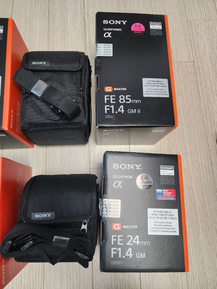 소니 카메라, 렌즈들 빈박스, 렌즈 파우치 판매합니다--9
