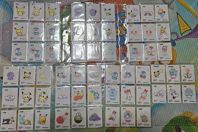 포켓몬 띠부씰 1세대에서 픽셀 시즌4 전종 세 이미지