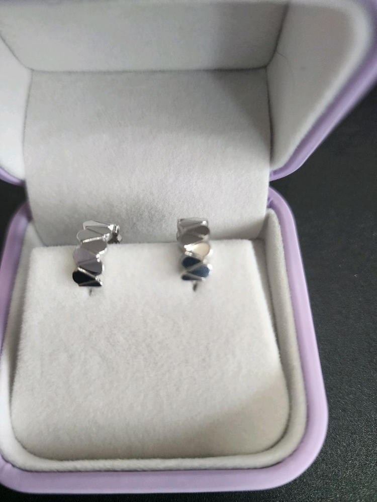 골든듀 듀이터널스2 화골 귀걸이 화이트골드--0