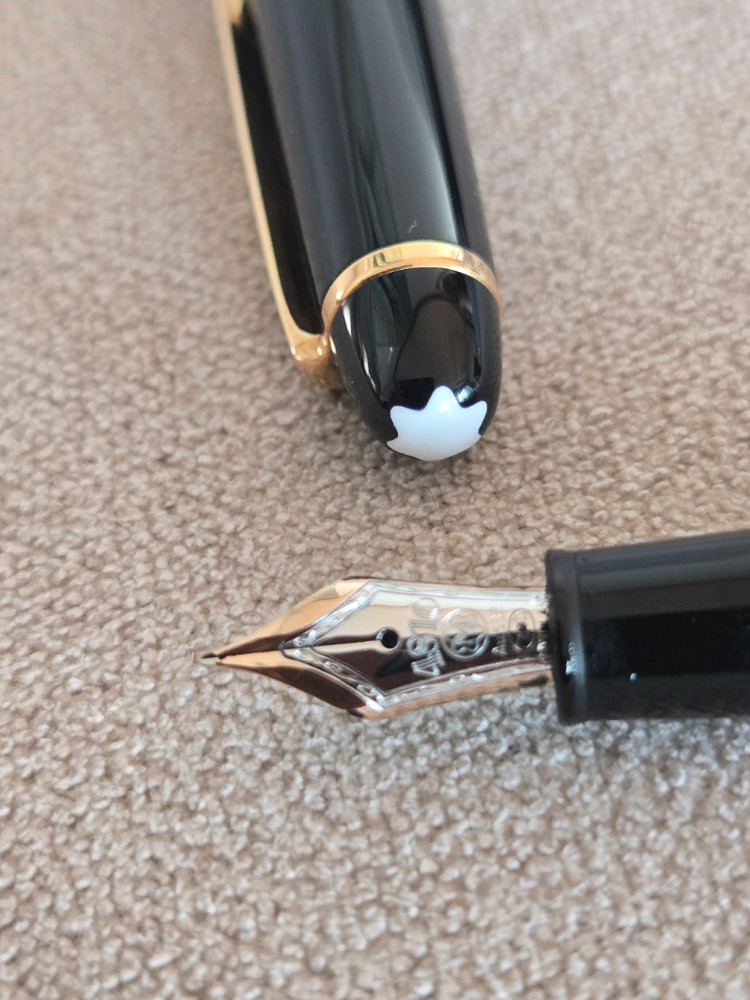 몽블랑 만년필 145 F닙 로즈골드--1