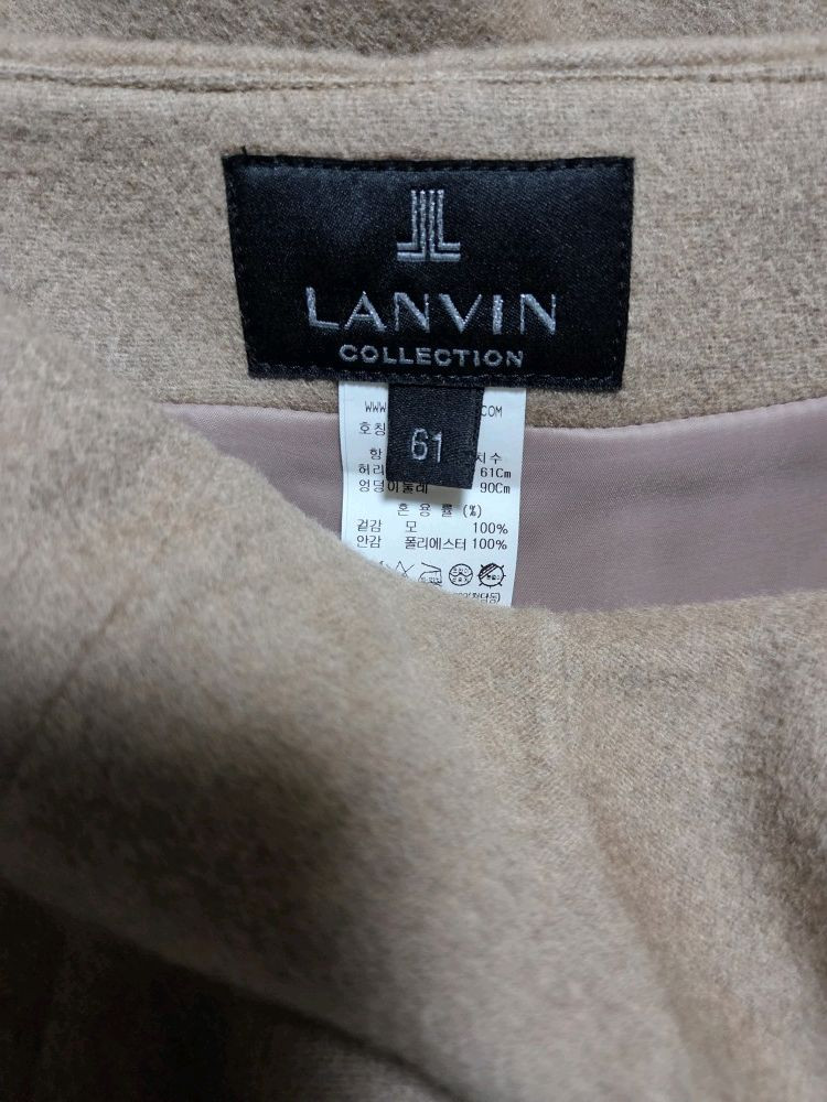 정가 69만 5천원! 랑방컬렉션 LANVIN COLLECTION 21 플레어 헴 스커트 (44) 무료 배송--9