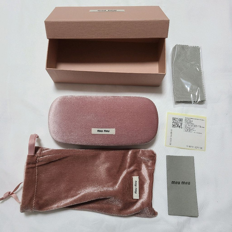 미우미우 리가드 선글라스 블루 렌즈 허니 톨토이즈쉘 아세테이트 얼터너티브 핏 이미지