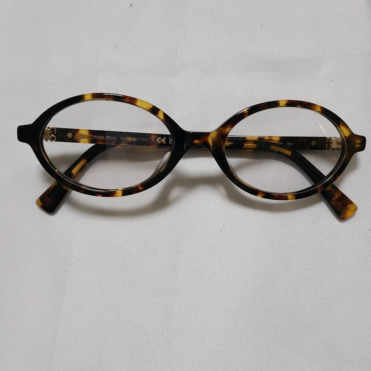 미우미우 리가드 선글라스 블루 렌즈 허니 톨토이즈쉘 아세테이트 얼터너티브 핏 이미지