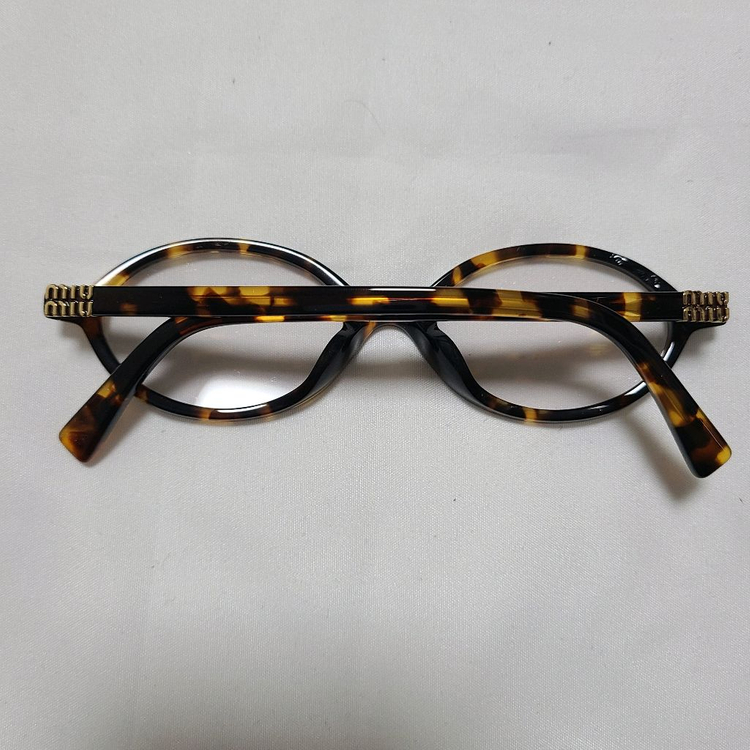 미우미우 리가드 선글라스 블루 렌즈 허니 톨토이즈쉘 아세테이트 얼터너티브 핏 이미지