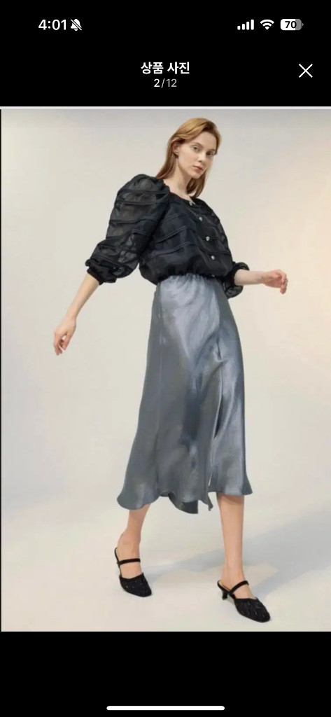 랑방컬렉션 시스루블라우스--1