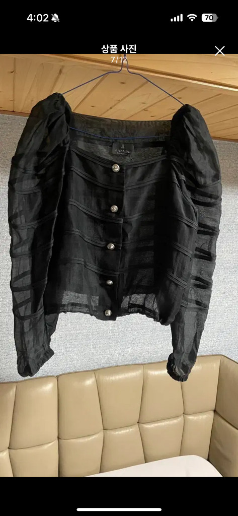 랑방컬렉션 시스루블라우스--6