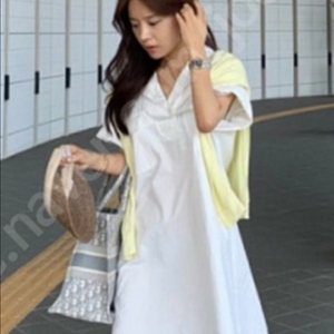 (새상품)프레쉬라벨 메종셔츠원피스-남색