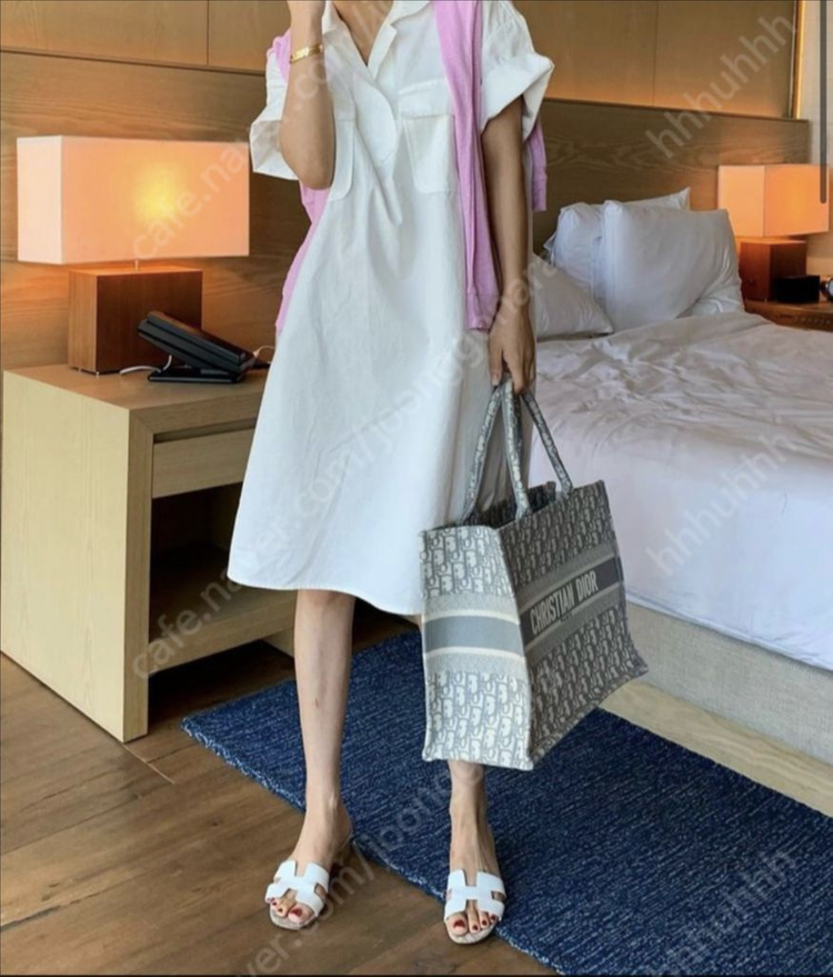 (새상품)프레쉬라벨 메종셔츠원피스-남색--1