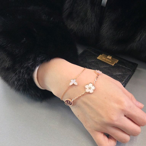 로즈골드 클로버 와 나비팔찌 세트!