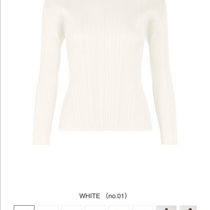 플리츠플리즈 2월 화이트 탑 3사이즈