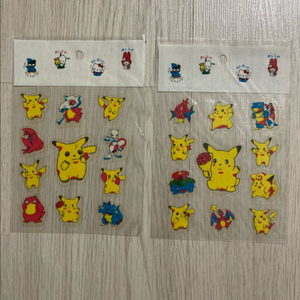 90년대 일본 산리오 포켓몬스터 1세대 스티커 2장 (미개봉) 이미지