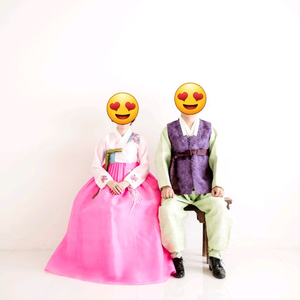 (1회 착용) 신랑신부 한복 세트