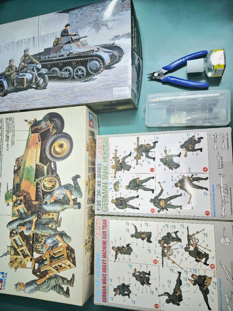 *각종교신가능*밀리터리프라모델1/35타미야외4종+전용공구셋포함*일괄판매~바람에언덕에서--4
