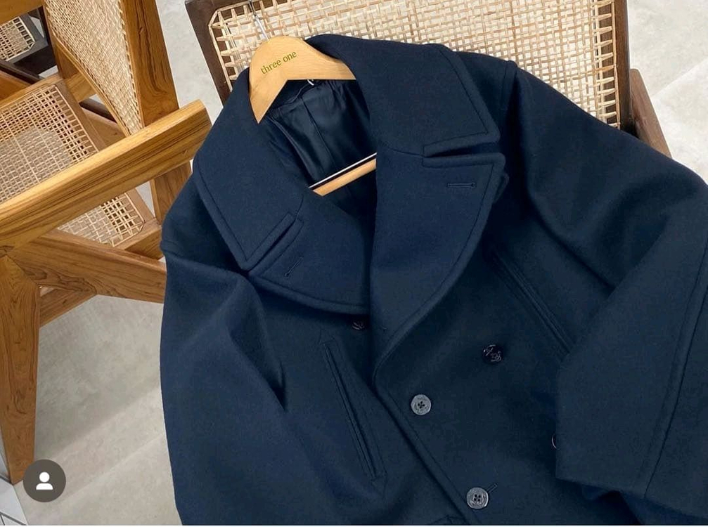 [3] (택, 단추O) Blurhms 2024AW 피코트--9