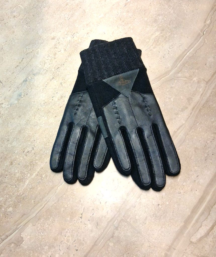 비비안웨스트우드 남성용 아웃핑거 콤비 장갑 (새상품)--1