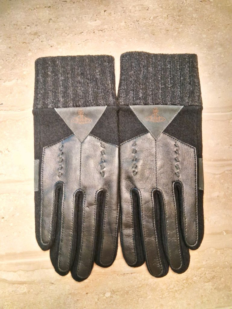 비비안웨스트우드 남성용 아웃핑거 콤비 장갑 (새상품)--2