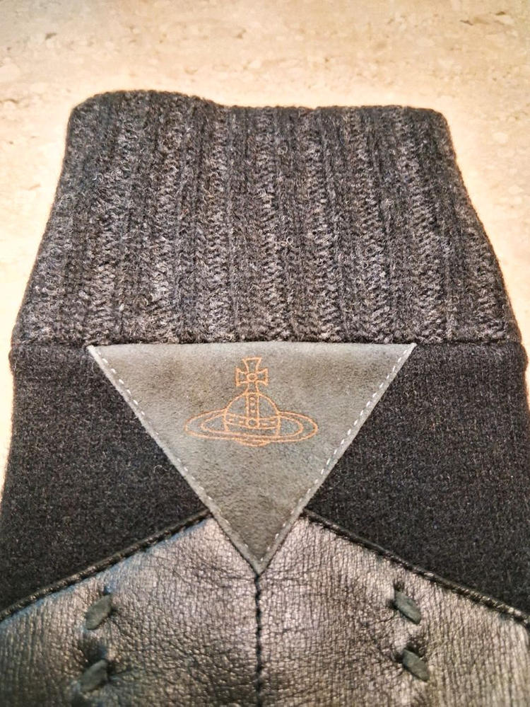 비비안웨스트우드 남성용 아웃핑거 콤비 장갑 (새상품)--7