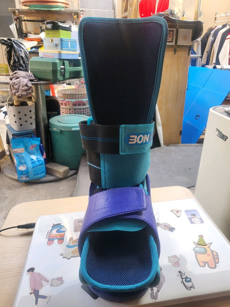 본깁스 발목보조기 255mm 전.후 상태양호--1