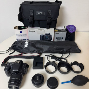 캐논 eos 200d + 렌즈2개(번들+단렌즈) 이미지