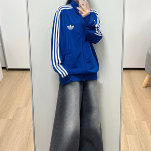 아디다스 구파이어버드 포카리 블루 화이트 트랙탑 져지